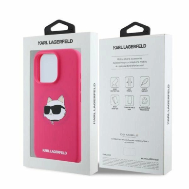 Karl Lagerfeld Silicone Choupette Head Print MagSafe iPhone 16 Pro Max Case - Fuchsia 4 Karl Lagerfeld Silicone Choupette Head Print MagSafe iPhone 16 Pro Max Case - Fuchsia 4