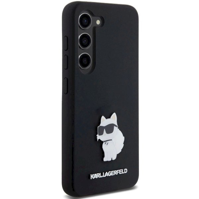 Originalus Karl Lagerfeld Dėklas Silicone Choupette Metal PinSamsung Galaxy S23 - Juodas 3 Originalus Karl Lagerfeld Dėklas Silicone Choupette Metal PinSamsung Galaxy S23 - Juodas 3