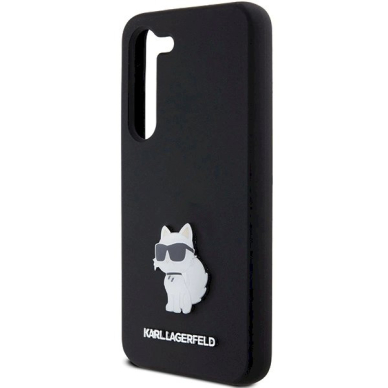 Originalus Karl Lagerfeld Dėklas Silicone Choupette Metal PinSamsung Galaxy S23 - Juodas 5 Originalus Karl Lagerfeld Dėklas Silicone Choupette Metal PinSamsung Galaxy S23 - Juodas 5
