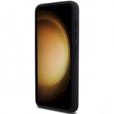 Karl Lagerfeld Silicone Choupette Metal Pin dėklas Samsung Galaxy S24 - Juodas 4 Karl Lagerfeld Silicone Choupette Metal Pin dėklas Samsung Galaxy S24 - Juodas 4