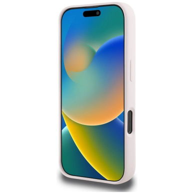 Karl Lagerfeld Silikoninis Double Heads And Circle MagSafe Dėklas skirtas iPhone 16 Pro Max Rožinis 4