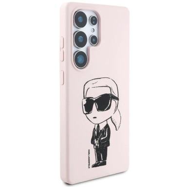 Karl Lagerfeld Silikoninis Graffiti Ikonik Printed Logo MagSafe Dėklas skirtas Samsung Galaxy S25 Ultra - Rožinis 3 Karl Lagerfeld Silikoninis Graffiti Ikonik Printed Logo MagSafe Dėklas skirtas Samsung Galaxy S25 Ultra - Rožinis 3