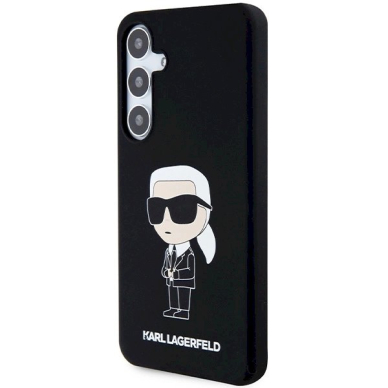 Originalus Karl Lagerfeld Dėklas Silicone IkonikSamsung Galaxy S24 - Juodas 1 Originalus Karl Lagerfeld Dėklas Silicone IkonikSamsung Galaxy S24 - Juodas 1