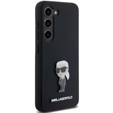 Originalus Karl Lagerfeld Dėklas Silicone Ikonik Metal PinSamsung Galaxy S23+ - Juodas 3 Originalus Karl Lagerfeld Dėklas Silicone Ikonik Metal PinSamsung Galaxy S23+ - Juodas 3