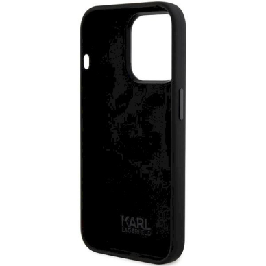 Karl Lagerfeld Silicone Ikonik Metal Pin dėklas skirtas iPhone 15 Pro - Juodas 6 Karl Lagerfeld Silicone Ikonik Metal Pin dėklas skirtas iPhone 15 Pro - Juodas 6