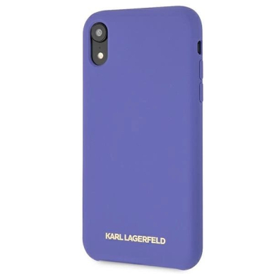 Karl Lagerfeld Silikoninis iPhone Xr Dėklas - Violetinis 1 Karl Lagerfeld Silikoninis iPhone Xr Dėklas - Violetinis 1