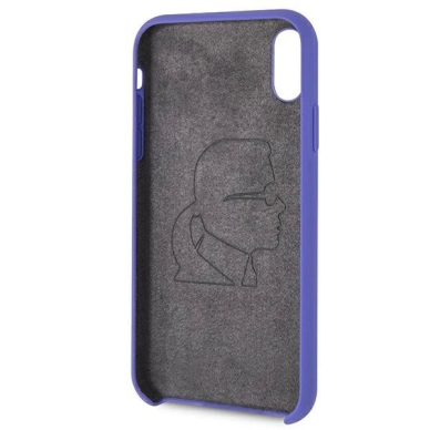 Karl Lagerfeld Silikoninis iPhone Xr Dėklas - Violetinis 3