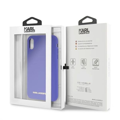 Karl Lagerfeld Silikoninis iPhone Xr Dėklas - Violetinis 6