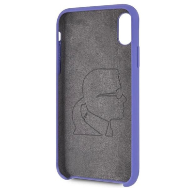 Karl Lagerfeld Silikoninis iPhone X/Xs Dėklas - Violetinis 3