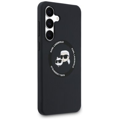 Samsung Galaxy S25 FE Karl Lagerfeld silikoninis Karl & Choupette Heads MagSafe dėklas – juodas 3 Samsung Galaxy S25 FE Karl Lagerfeld silikoninis Karl & Choupette Heads MagSafe dėklas – juodas 3