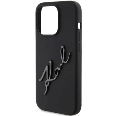 Karl Lagerfeld Silicone Karl Script dėklas skirtas iPhone 15 Pro - Juodas 5 Karl Lagerfeld Silicone Karl Script dėklas skirtas iPhone 15 Pro - Juodas 5