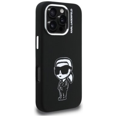 iPhone 16 Pro Max Karl Lagerfeld Silicone Karl Sketch MagSafe dėklas – juodas 3 iPhone 16 Pro Max Karl Lagerfeld Silicone Karl Sketch MagSafe dėklas – juodas 3