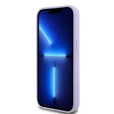 iPhone 14 Pro Max – Karl Lagerfeld Silicone Karl & Choupette Heads Ring MagSafe dėklas - Violetinis 4