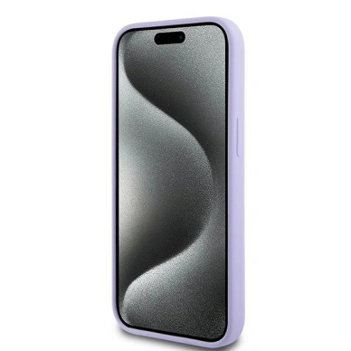 Karl Lagerfeld Silicone Karl&Choupette Heads Ring MagSafe iPhone 15 Case - violetinis 4 Karl Lagerfeld Silicone Karl&Choupette Heads Ring MagSafe iPhone 15 Case - violetinis 4