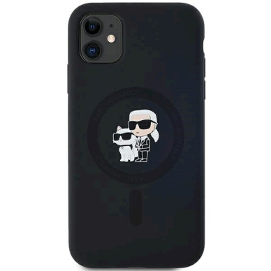 Karl Lagerfeld Silicone Karl Choupette MagSafe dėklas iPhone 11 / Xr - Juodas 2 Karl Lagerfeld Silicone Karl Choupette MagSafe dėklas iPhone 11 / Xr - Juodas 2