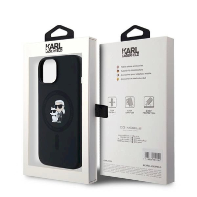 Karl Lagerfeld Silicone Karl Choupette MagSafe dėklas iPhone 15 Plus / 14 Plus - Juodas 7 Karl Lagerfeld Silicone Karl Choupette MagSafe dėklas iPhone 15 Plus / 14 Plus - Juodas 7