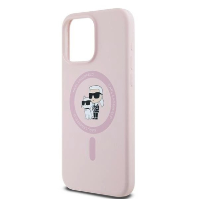 Karl Lagerfeld Silicone Karl Choupette MagSafe dėklas iPhone 15 Pro - Rožinis 5 Karl Lagerfeld Silicone Karl Choupette MagSafe dėklas iPhone 15 Pro - Rožinis 5