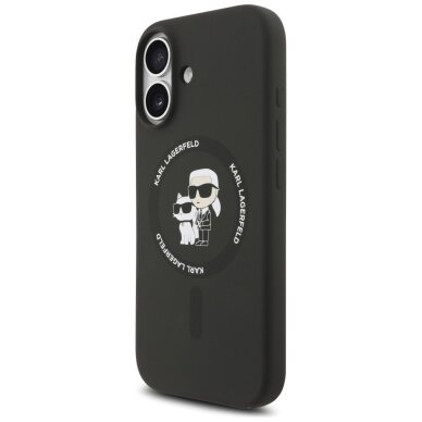 iPhone 17 Karl Lagerfeld Silicone Karl & Choupette Ring MagSafe dėklas – juodas 1 iPhone 17 Karl Lagerfeld Silicone Karl & Choupette Ring MagSafe dėklas – juodas 1