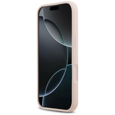 iPhone 17 dėklas Karl Lagerfeld Silicone Karl & Choupette Ring, MagSafe – rožinis 4