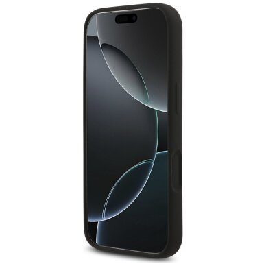 iPhone 17 Pro Max dėklas Karl Lagerfeld Silicone Karl&Choupette Ring su MagSafe – juodas 4