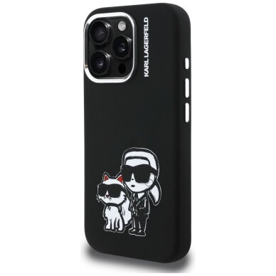 iPhone 16 Pro Karl Lagerfeld Silicone Karl & Choupette Sketch MagSafe dėklas – juodas 1 iPhone 16 Pro Karl Lagerfeld Silicone Karl & Choupette Sketch MagSafe dėklas – juodas 1