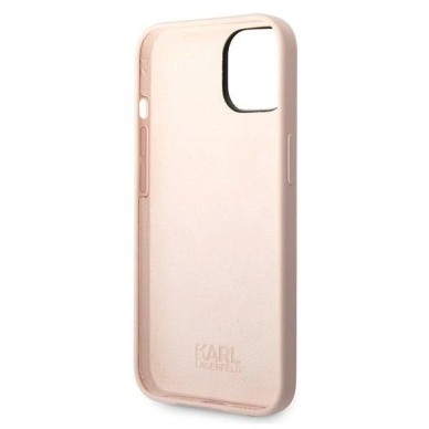 Karl Lagerfeld Silikoninis Karl`s Head Dėklas skirtas iPhone 14 / 15 / 13 6.1&quot; - Rožinis 6