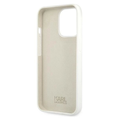 Karl Lagerfeld Silikoninis Stack Logo Dėklas skirtas iPhone 13 Pro / 13 6.1&quot; - Baltas 6