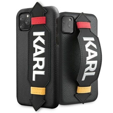 Karl Lagerfeld Strap Dėklas skirtas iPhone 11 Pro 5.8" - Juodas Karl Lagerfeld Strap Dėklas skirtas iPhone 11 Pro 5.8" - Juodas