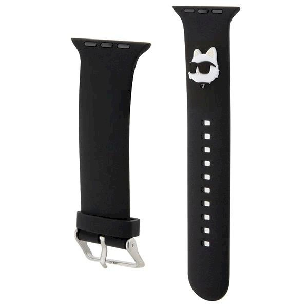 Apyrankė Karl Lagerfeld 3D Rubber Choupette Heads Strap for Apple Watch 38/40/41mm - Juoda 2 Apyrankė Karl Lagerfeld 3D Rubber Choupette Heads Strap for Apple Watch 38/40/41mm - Juoda 2