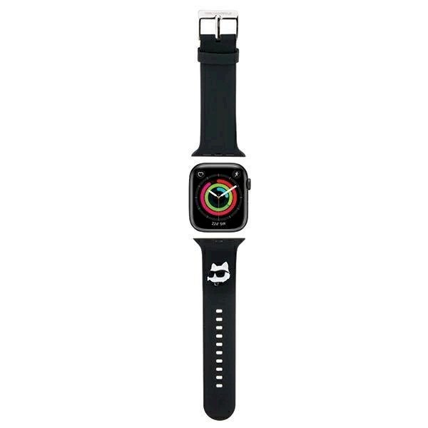 Apyrankė Karl Lagerfeld 3D Rubber Choupette Heads Strap for Apple Watch 38/40/41mm - Juoda Apyrankė Karl Lagerfeld 3D Rubber Choupette Heads Strap for Apple Watch 38/40/41mm - Juoda