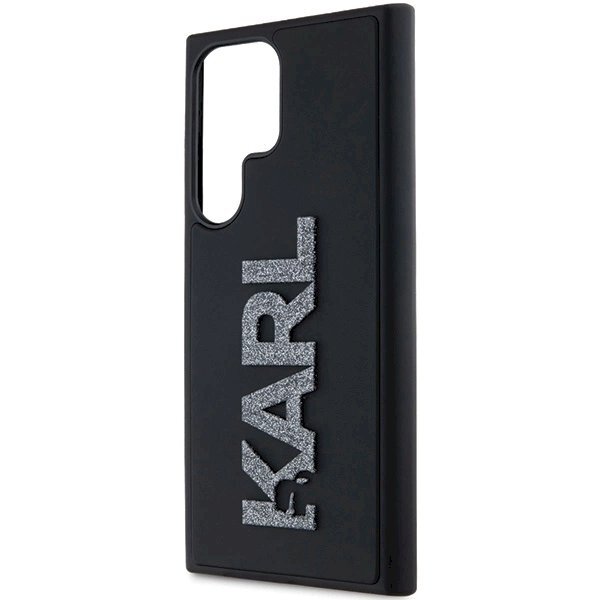 Originalus Karl Lagerfeld Dėklas 3D Rubber Glitter LogoSamsung Galaxy S23 Ultra - Juodas 4 Originalus Karl Lagerfeld Dėklas 3D Rubber Glitter LogoSamsung Galaxy S23 Ultra - Juodas 4