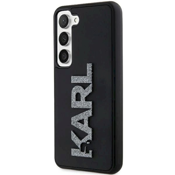 Karl Lagerfeld 3D Rubber Glitter Logo dėklas Samsung Galaxy S24 - Juodas 1 Karl Lagerfeld 3D Rubber Glitter Logo dėklas Samsung Galaxy S24 - Juodas 1