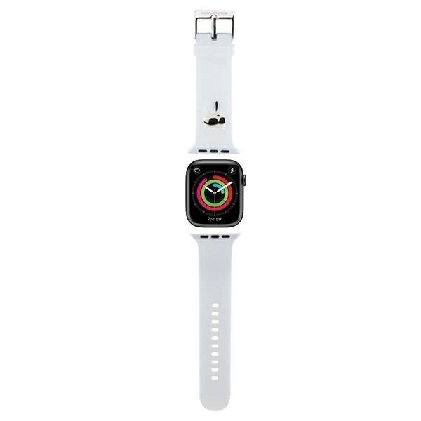 Apyrankė Karl Lagerfeld 3D Rubber Karl Head strap for Apple Watch 38/40/41mm - Baltas Apyrankė Karl Lagerfeld 3D Rubber Karl Head strap for Apple Watch 38/40/41mm - Baltas