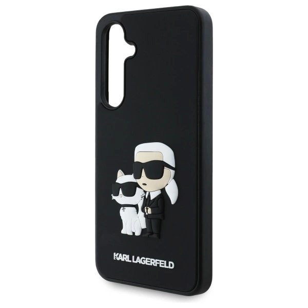 Samsung Galaxy S24 FE Karl Lagerfeld 3D Rubber Karl&Choupette dėklas - juodas 4 Samsung Galaxy S24 FE Karl Lagerfeld 3D Rubber Karl&Choupette dėklas - juodas 4