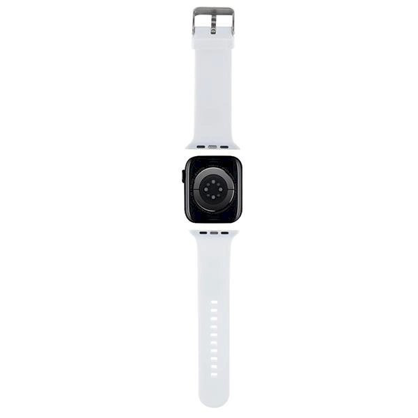 Apyrankė Karl Lagerfeld 3D Rubber Karl&Choupette Heads strap for Apple Watch 42/44/45/49mm - Balta 1 Apyrankė Karl Lagerfeld 3D Rubber Karl&Choupette Heads strap for Apple Watch 42/44/45/49mm - Balta 1