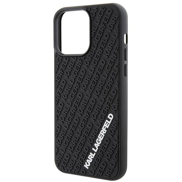 Karl Lagerfeld 3D Rubber Multi Logo case for iPhone 15 Pro Max - black 5 Karl Lagerfeld 3D Rubber Multi Logo case for iPhone 15 Pro Max - black 5