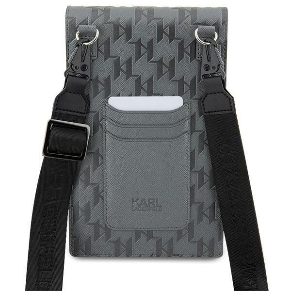 Orginalus dėklas Karl Lagerfeld Case KLWBSAKHPCG Handbag - Silver Saffiano Monogram Choupette 4 Orginalus dėklas Karl Lagerfeld Case KLWBSAKHPCG Handbag - Silver Saffiano Monogram Choupette 4