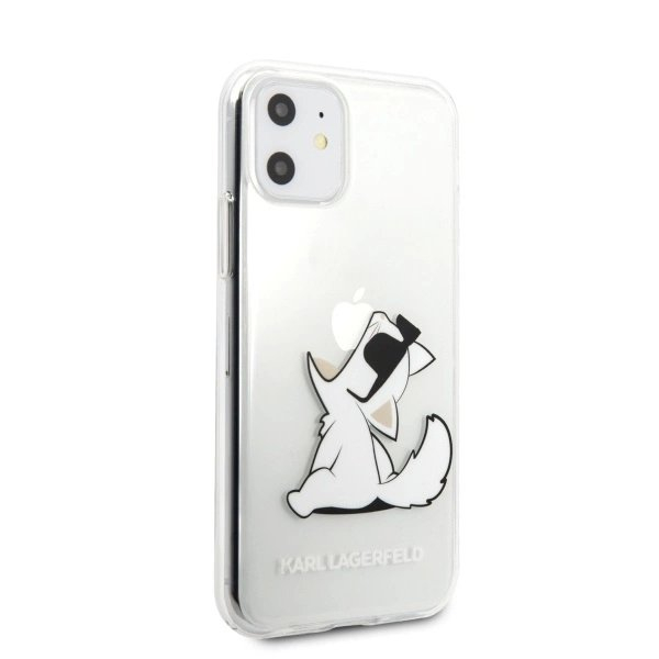 Karl Lagerfeld Choupette Fun iPhone 11 / Xr Dėklas - Permatomas 2 Karl Lagerfeld Choupette Fun iPhone 11 / Xr Dėklas - Permatomas 2