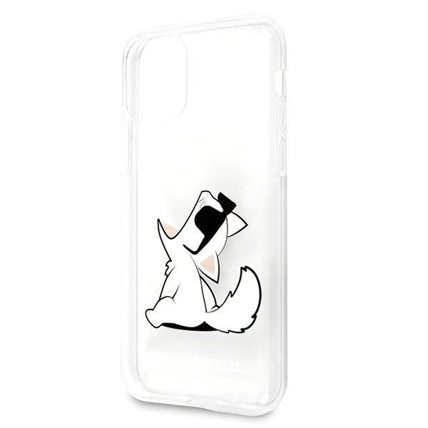 Karl Lagerfeld Choupette Fun iPhone 11 / Xr Dėklas - Permatomas 4