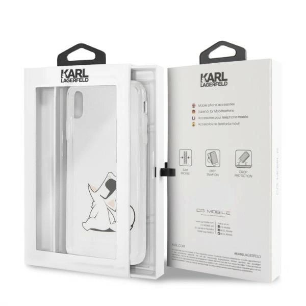 Karl Lagerfeld Choupette Fun iPhone Xs Max Dėklas - Permatomas 4 Karl Lagerfeld Choupette Fun iPhone Xs Max Dėklas - Permatomas 4