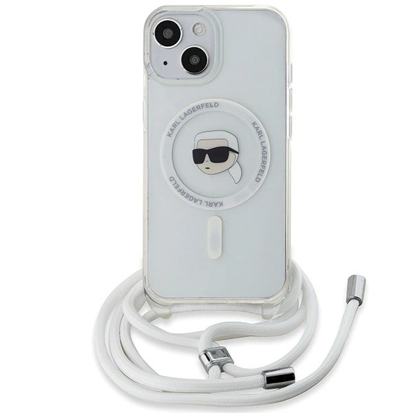 Karl Lagerfeld Crossbody IML Karl Head MagSafe dėklas iPhone 15 / 14 / 13 - Permatomas 1 Karl Lagerfeld Crossbody IML Karl Head MagSafe dėklas iPhone 15 / 14 / 13 - Permatomas 1