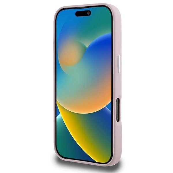 Dėklas Karl Lagerfeld FW Metal Plate MagSafe iPhone 16 Pro - Rožinis 4 Dėklas Karl Lagerfeld FW Metal Plate MagSafe iPhone 16 Pro - Rožinis 4