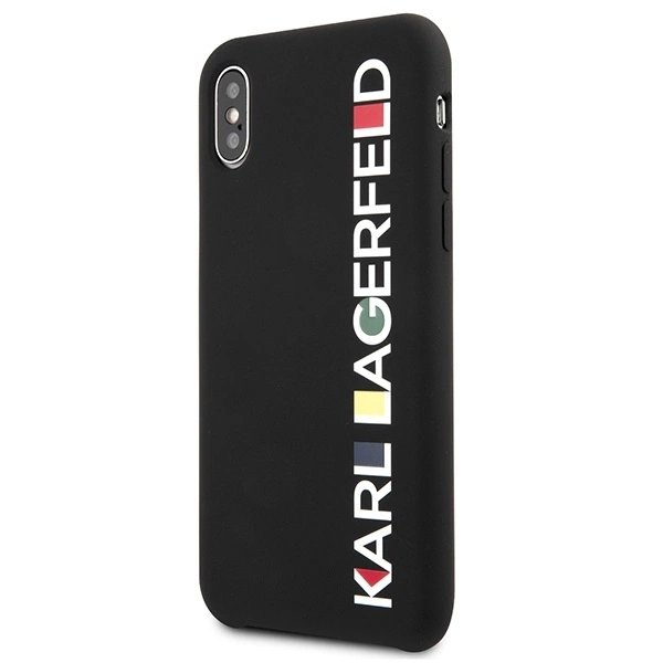 Karl Lagerfeld Blizgus Bauhaus iPhone X/XS Dėklas - Juodas 1
