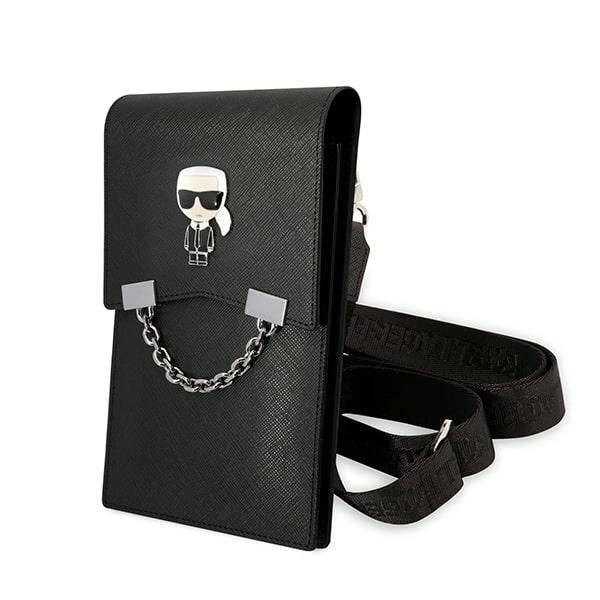 Karl Lagerfeld Ikonik Karl Chain Phone Bag - Juodas