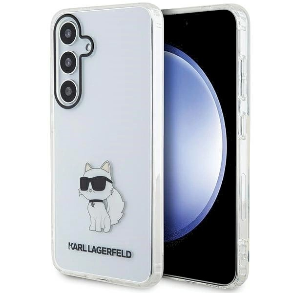 Karl Lagerfeld IML Choupette dėklas Samsung Galaxy S24 - Permatomas Karl Lagerfeld IML Choupette dėklas Samsung Galaxy S24 - Permatomas