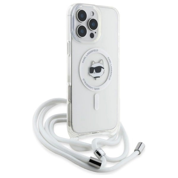 Dėklas Karl Lagerfeld IML Choupette Head Cord Magsafe iPhone 16 Pro Max - Skaidrus 2 Dėklas Karl Lagerfeld IML Choupette Head Cord Magsafe iPhone 16 Pro Max - Skaidrus 2