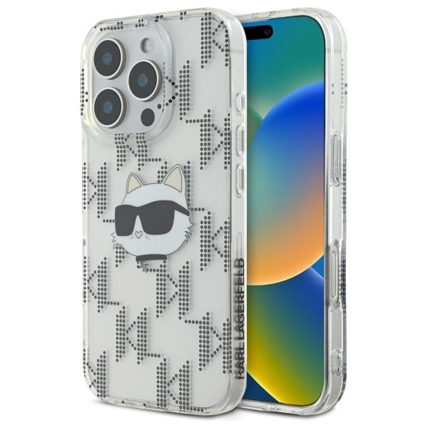 Dėklas Karl Lagerfeld IML Choupette Head Electroplated iPhone 16 Pro - Skaidrus Dėklas Karl Lagerfeld IML Choupette Head Electroplated iPhone 16 Pro - Skaidrus