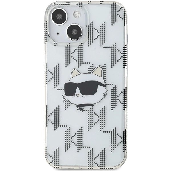 Karl Lagerfeld IML Choupette Head Monogram dėklas iPhone 15 / 14 / 13 - Permatomas 2 Karl Lagerfeld IML Choupette Head Monogram dėklas iPhone 15 / 14 / 13 - Permatomas 2