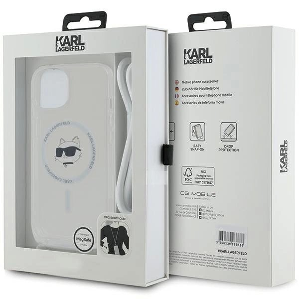 Karl Lagerfeld IML Choupette Head Cord MagSafe dėklas iPhone 15 / 14 / 13 - Permatomas 6 Karl Lagerfeld IML Choupette Head Cord MagSafe dėklas iPhone 15 / 14 / 13 - Permatomas 6
