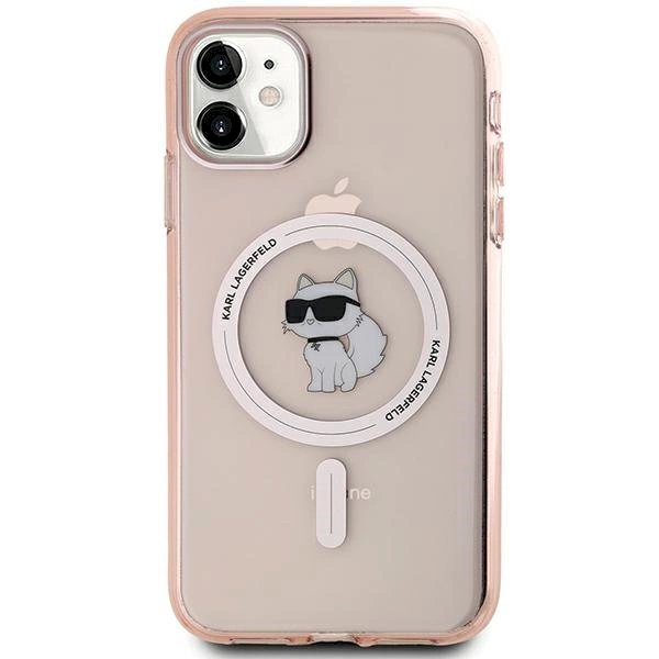 Karl Lagerfeld IML Choupette MagSafe dėklas iPhone 11 / Xr - Rožinis 2 Karl Lagerfeld IML Choupette MagSafe dėklas iPhone 11 / Xr - Rožinis 2